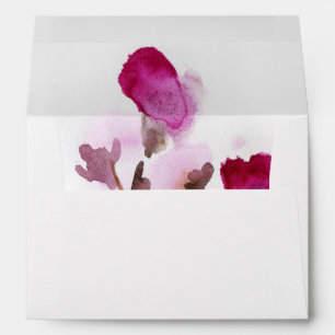 Abstract floral watercolor paintings 4 envelope