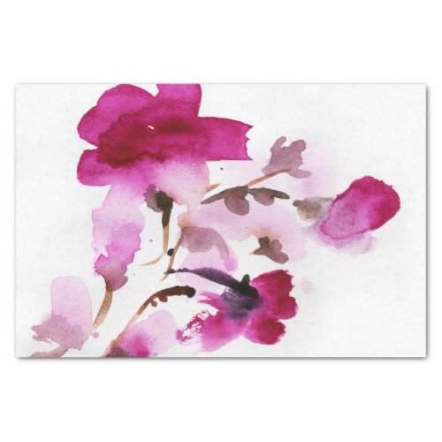 Abstract floral watercolor paintings 4 tissue paper