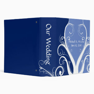 Abstract Floral Wedding Binder