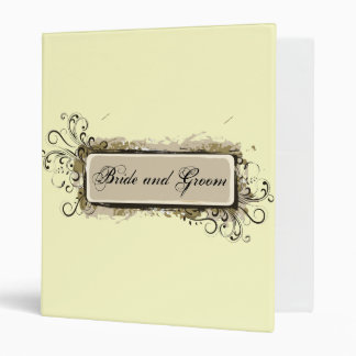 Abstract Floral Wedding Binder