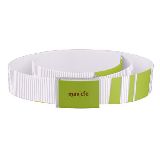 Abstract Floral with Spirals 6 Belt
