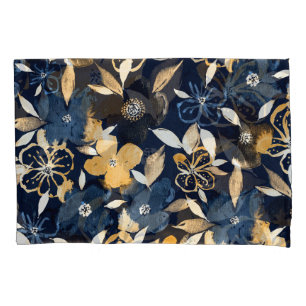 Abstract Florals: Watercolor Repeating Pattern Pillow Case