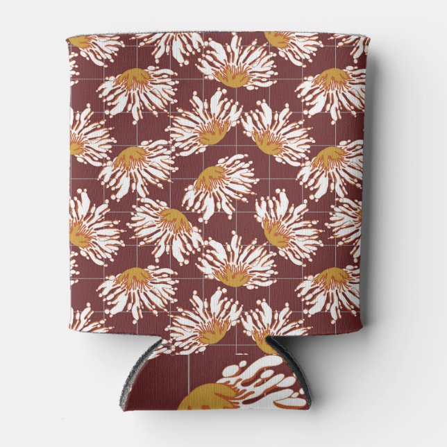 Abstract flower: artistic pattern design. can cooler (Front)