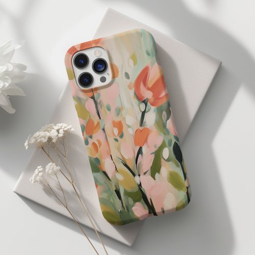 Abstract Flower Design Floral Artistic Case_Mate iPhone 14 Pro Max Case