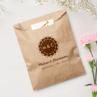 Abstract Flower Favor Bag