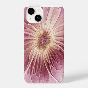 Abstract Flower Fractal Art & Shades of Burgundy Case-Mate iPhone 14 Case