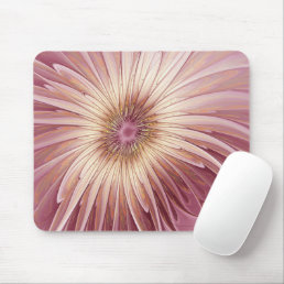 Abstract Flower Fractal Art &amp; Shades of Burgundy Mouse Pad