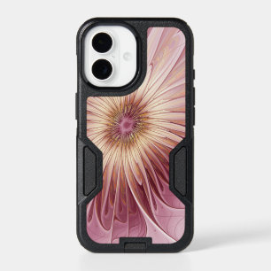 Abstract Flower Fractal Art & Shades of Burgundy iPhone 17 Case