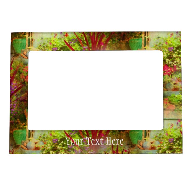 Abstract Flower Garden Art Magnetic Frame (Front)