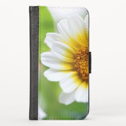 Abstract Flower iPhone X Wallet Case