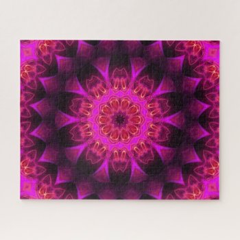 Abstract Flower Jigsaw Puzzle by usadesignstore at Zazzle