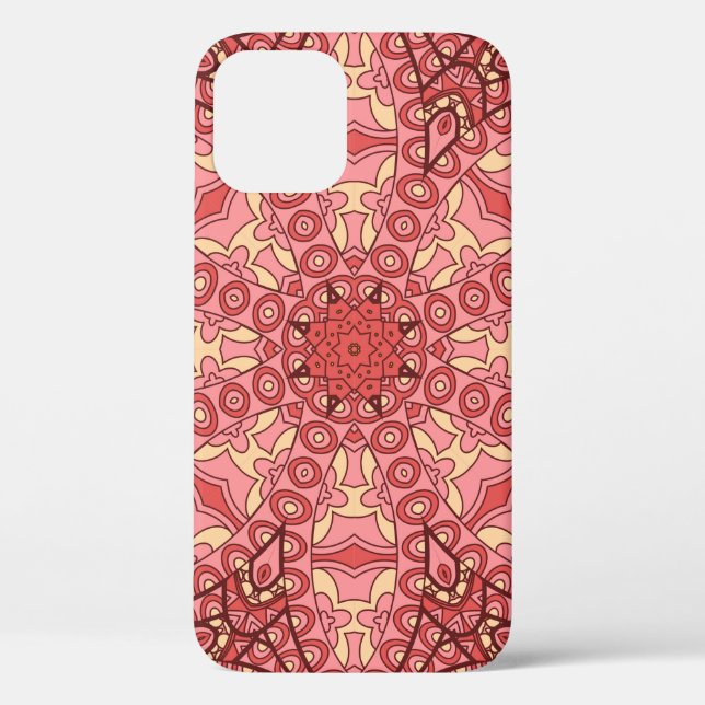 Abstract flower mandala ethnic seamless pattern Case-Mate iPhone case (Back)