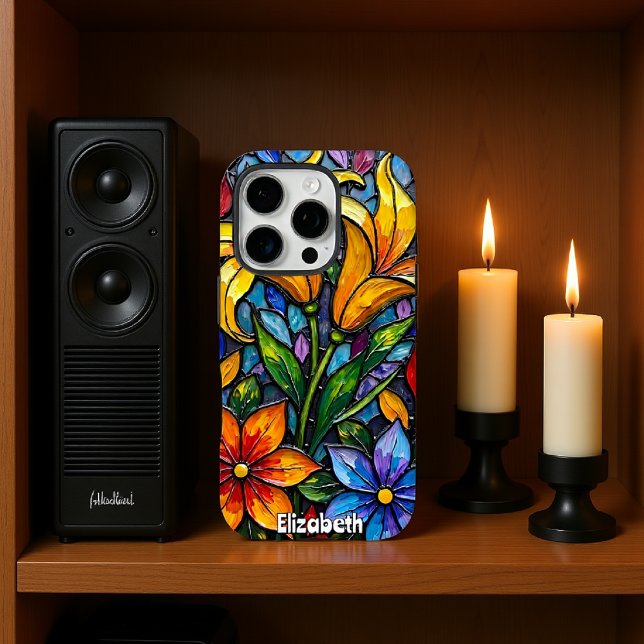 Abstract Flower Mosaic Artwork Case-Mate iPhone Case (Creator Uploaded)