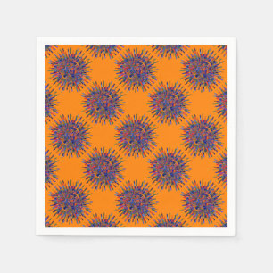 Abstract Flower Paper Napkins