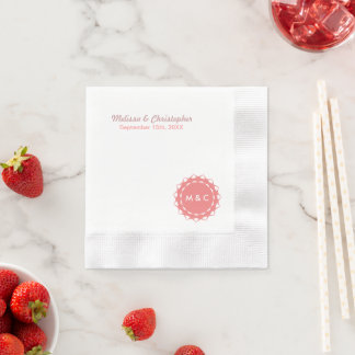 Abstract Flower Paper Napkins