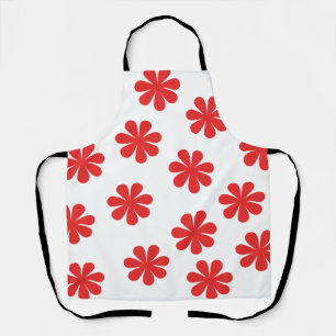 Abstract Flower Pattern Apron