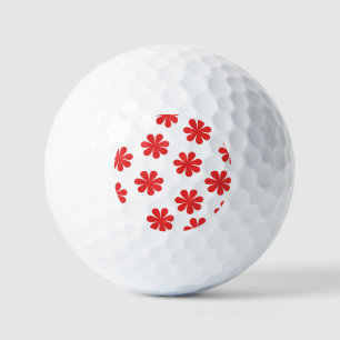 Abstract Flower Pattern  Golf Balls