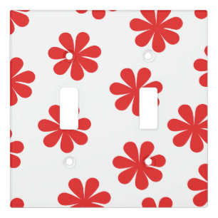 Abstract Flower Pattern Light Switch Cover