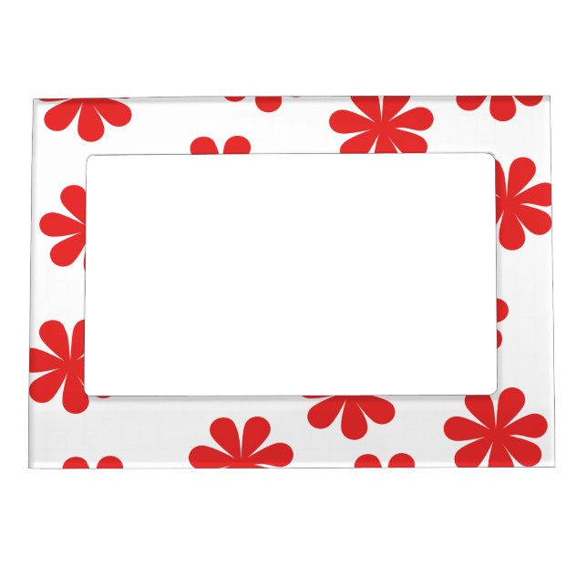 Abstract Flower Pattern  Magnetic Frame (Front)