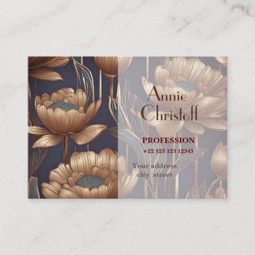 Abstract Flower Personalized  business card