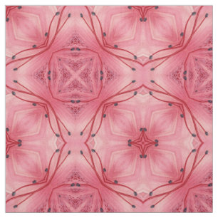 Abstract Flower Petals in Soft Coral Pink Fabric