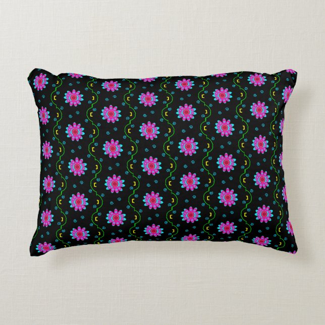 Abstract Flower Pillow (Front)