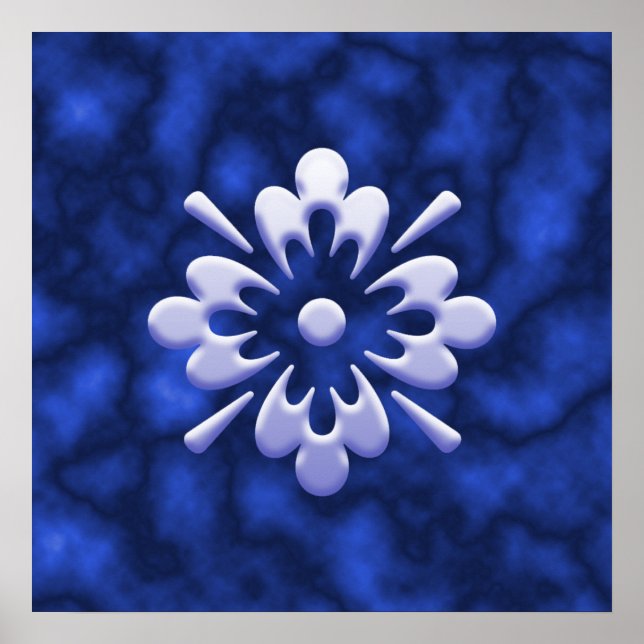 Abstract Flower Poster (Front)