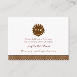 Abstract Flower Reception Enclosure Card