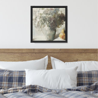 Abstract Flower Shapes Pastel Wall Art