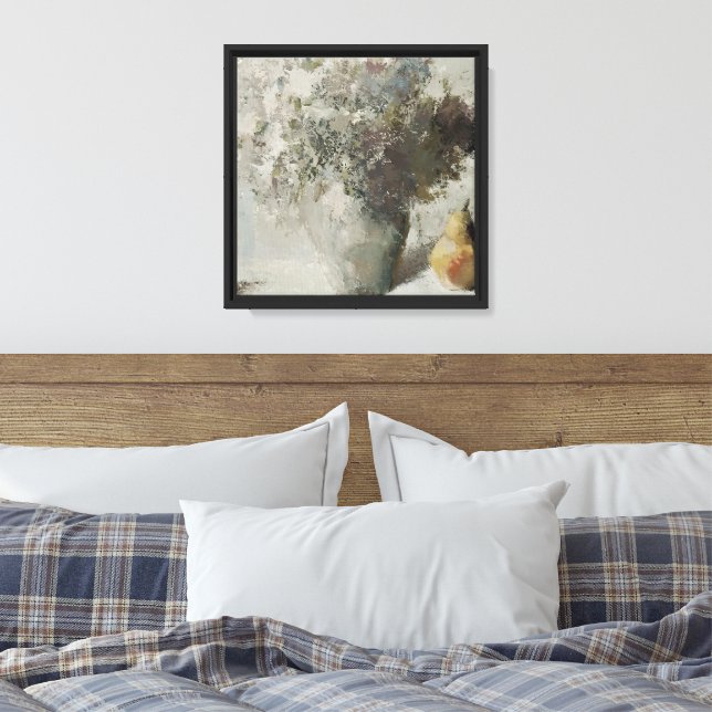  Abstract Flower Shapes Pastel  Wall Art (Insitu(Bedroom))