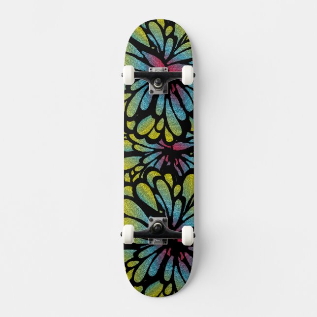 Abstract Flower Skateboard Deck (Front)