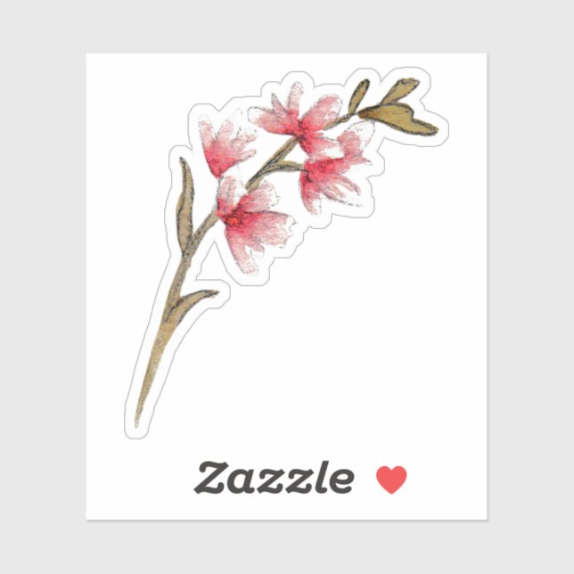 Abstract Flower Style Design Sticker (Sheet)