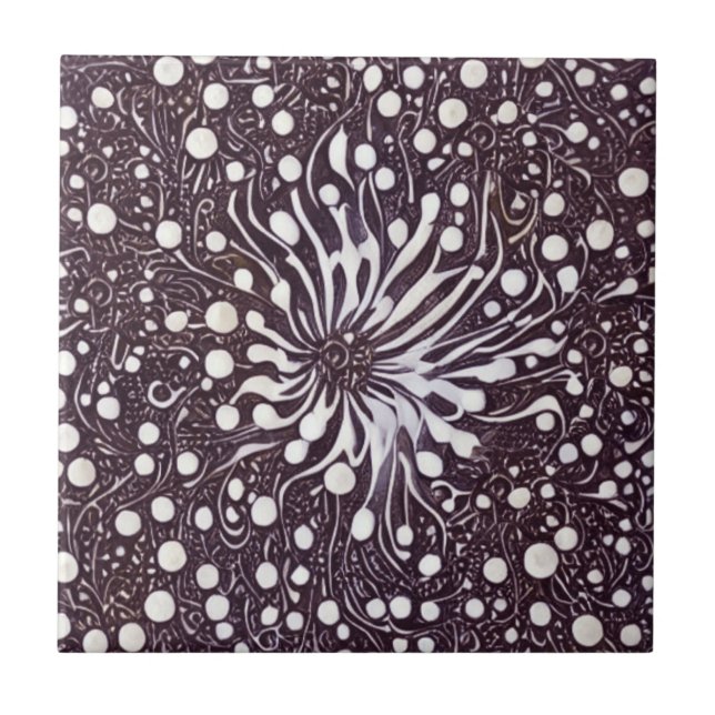 Abstract Flower Tile (Front)