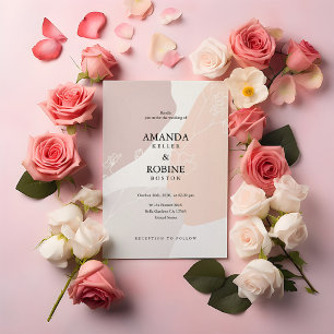 Abstract Flower Wedding Invitations