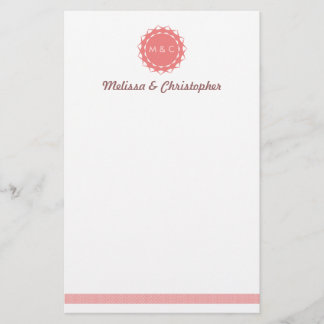 Abstract Flower Wedding Stationery