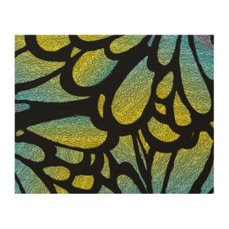 Abstract Flower Wood Wall Art