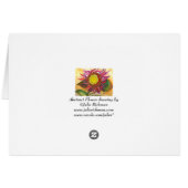 Abstract Flowering Card (Back Horizontal)