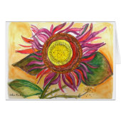 Abstract Flowering Card (Front Horizontal)