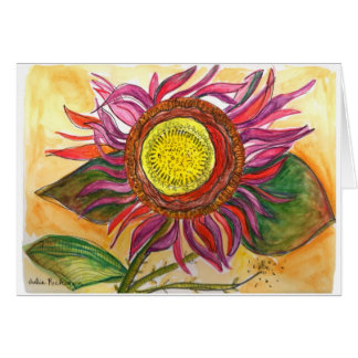 Abstract Flowering Card