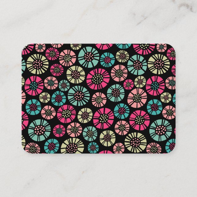 Abstract Flowers 031023 Business Card (Front)