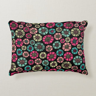 Abstract Flowers 031023 - Colors 01 Accent Pillow