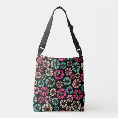 Abstract Flowers 031023 _ Colors 01 Crossbody Bag
