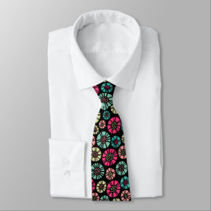 Abstract Flowers 031023 - Colors 01 Neck Tie