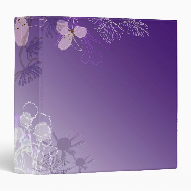 Abstract Flowers Binder (Front/Spine)