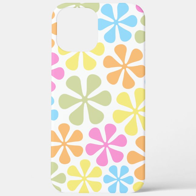 Abstract Flowers Bright Color Mix Case-Mate iPhone Case (Back)