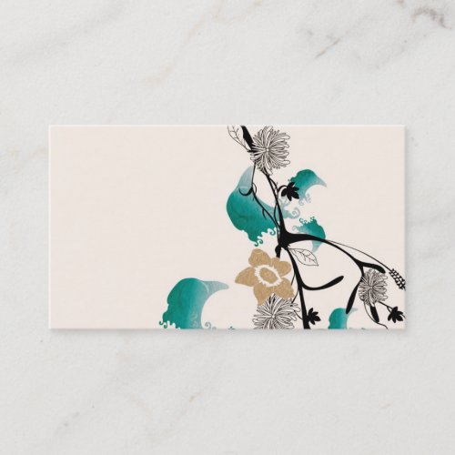 Abstract flowers Business Card