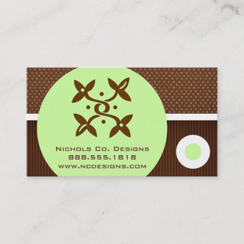 Abstract Flowers Business Cards