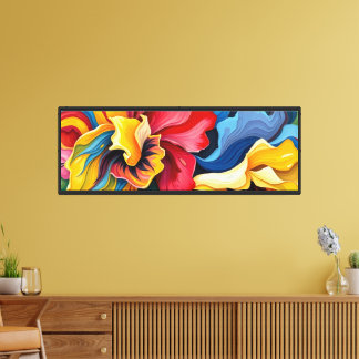 Abstract Flowers - Canvas Print