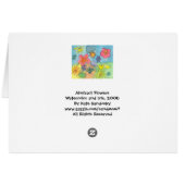 Abstract Flowers Card (Back Horizontal)
