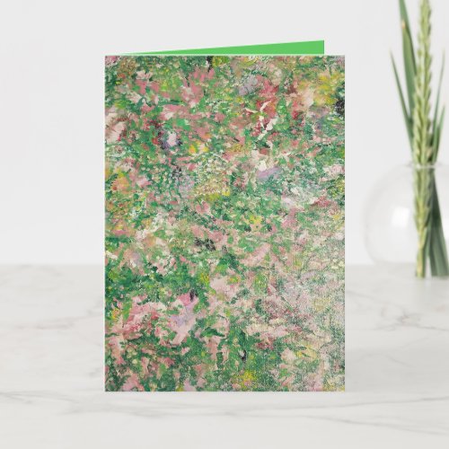 Abstract flowers card